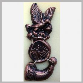 Орел с надписью и рогом (под бронзу) сувениры Лель