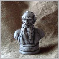 Бюст Л. Н. Толстой (под серебро) сувениры Бюсты