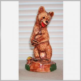 Фигурка Медведь с грибом сувениры Лель