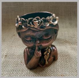 Подсвечник грация Молчание под бронзу сувениры Лель