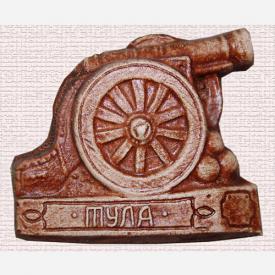 Магнит пушка (коричневая).Тула сувениры Лель