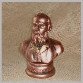 Бюст Ф. М. Достоевский (под бронзу) сувениры Лель