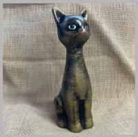 Фигурка Кошка Мурка под золото сувениры Фигурки