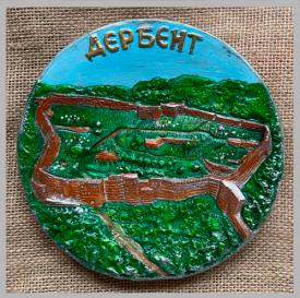 Тарелка Дагестан Дербент цветная сувениры Лель