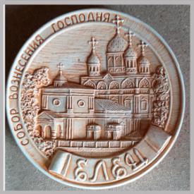 Тарелка Елец Собор Вознесения Господня (коричневый) сувениры Лель