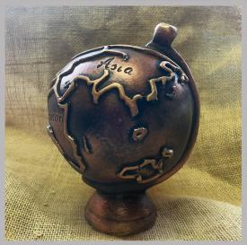 Копилка Глобус под золото сувениры Лель