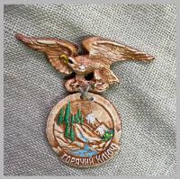 Магнит орел летящий цветной с подвеской 